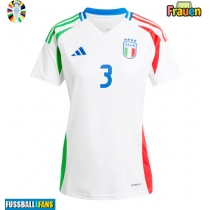 Italien Federico Dimarco #3 Auswärtstrikot Frauen EM 2024 Kurzarm